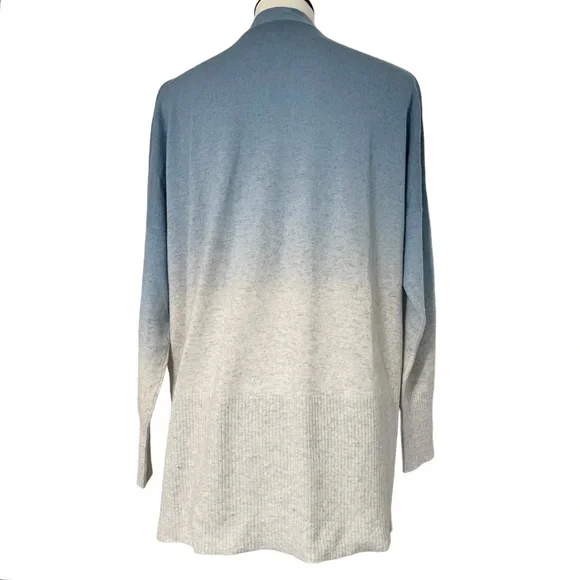 VINCE Ombre Dip‎ Dye Cashmere Wool Open Cardigan